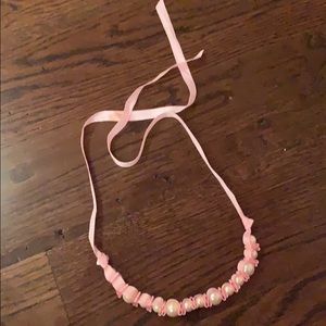 Pink pearl necklace